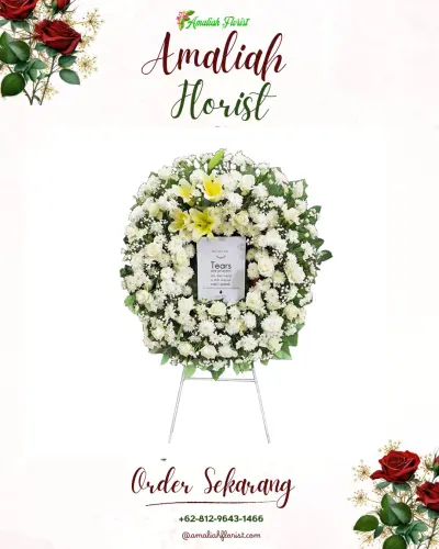 Krans Bunga Duka Cita di Karangbale